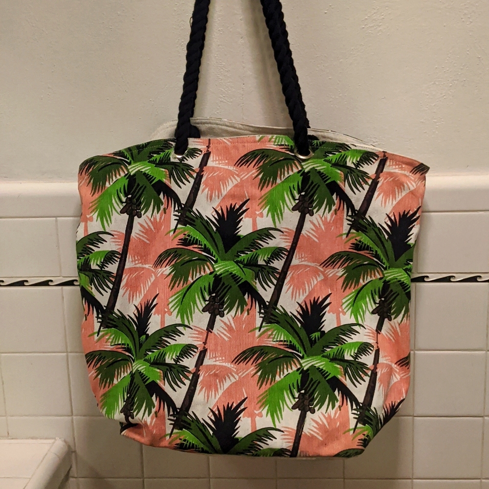 Tropical Print tote bag
